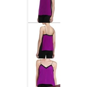 EUC Tibi silk color block spaghetti strap tank sz: 4